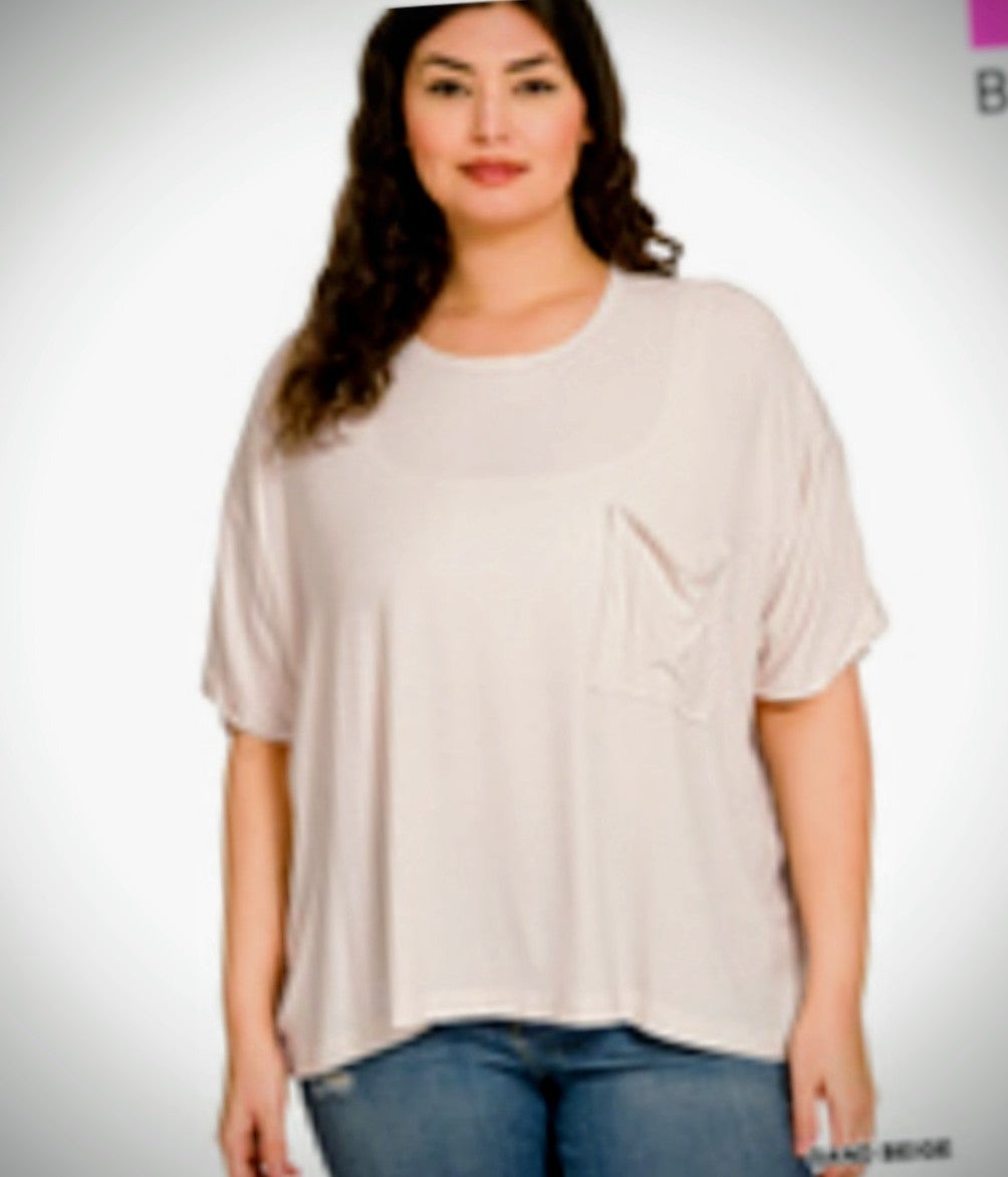 Flowy oversized pocket shirt