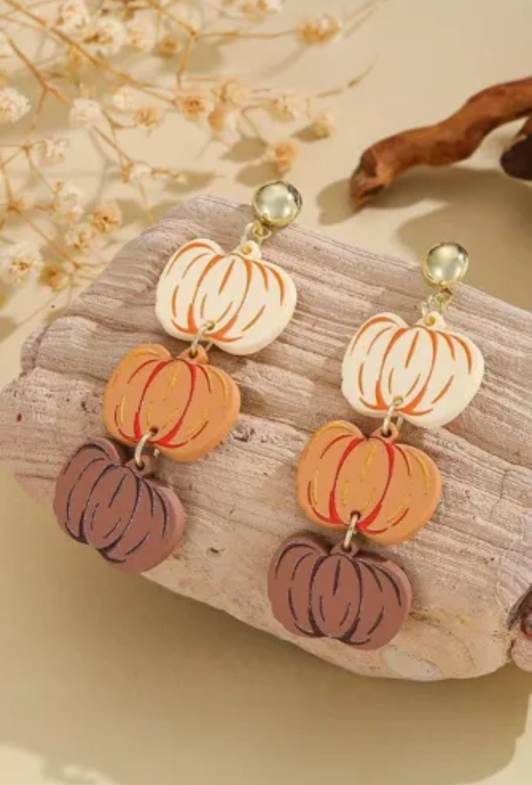 Pumpkin Stack Earrings