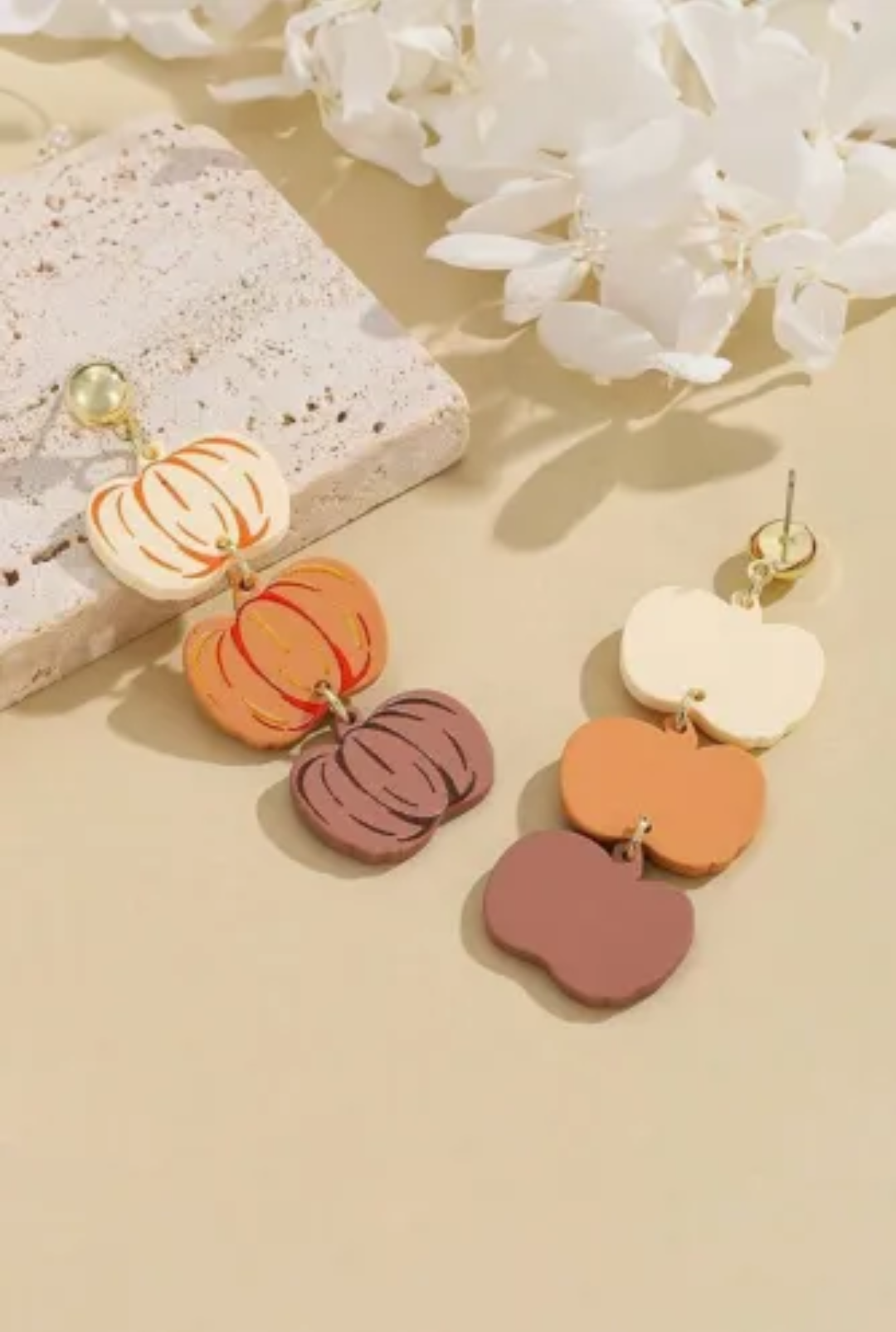 Pumpkin Stack Earrings