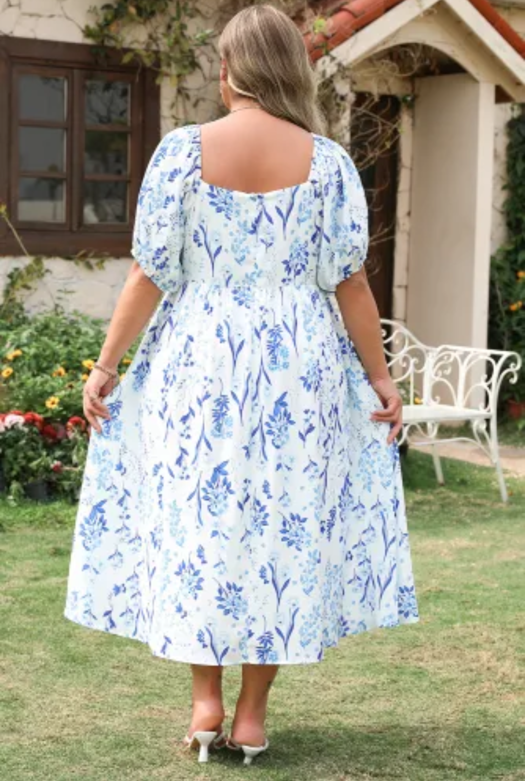 Sky Blue Midi Dress