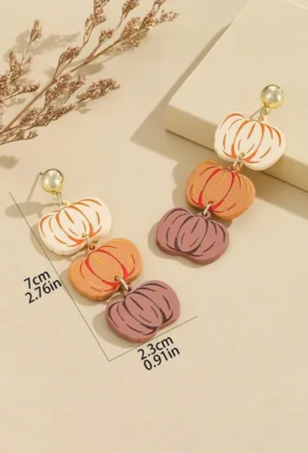 Pumpkin Stack Earrings